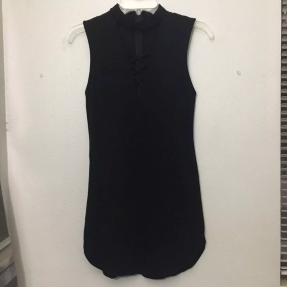 Black mini dress